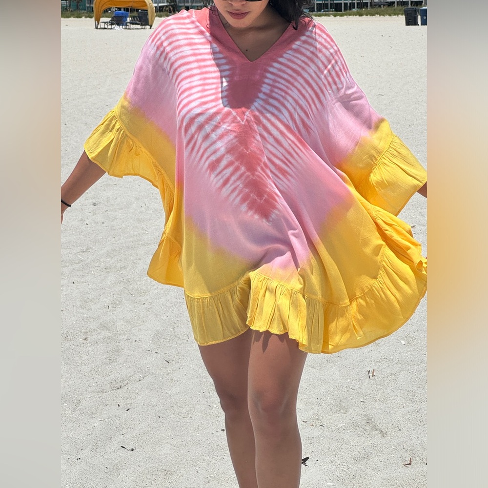 Tie-dye Beach Cover Up - Handmade